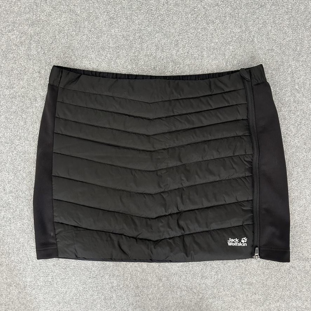 Jack Wolfskin Skirt Womens Large Black Atmosphere Insulated Quilted Puffer Wrap